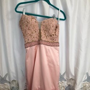 Sherri Hill pink mermaid dress